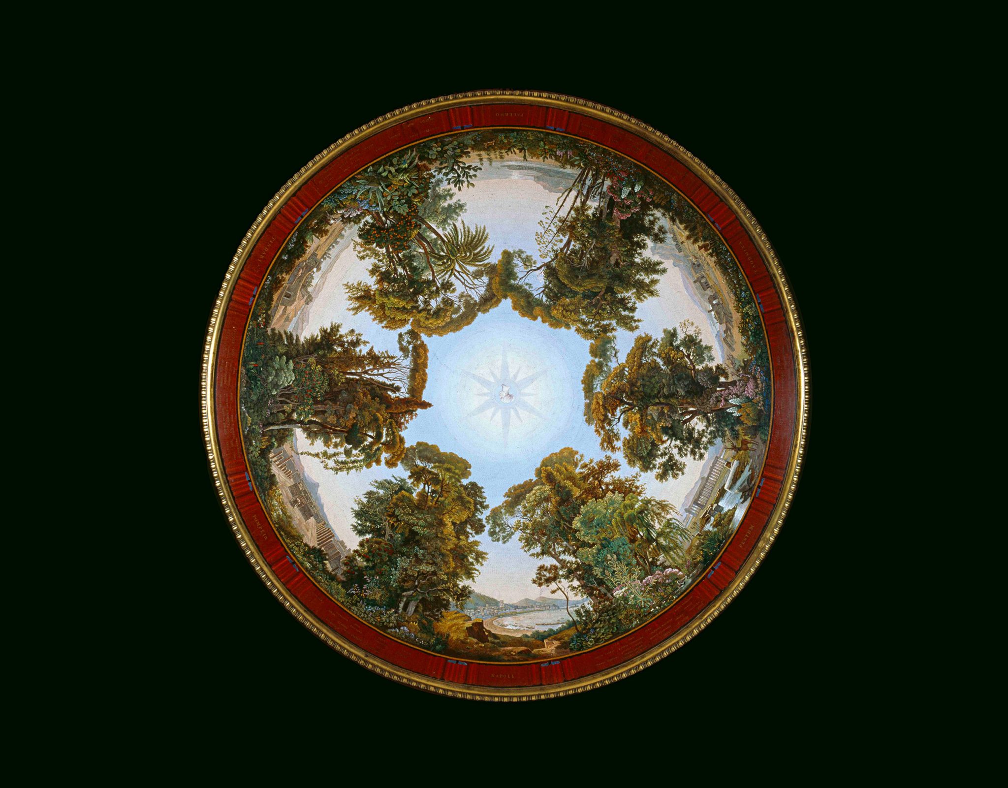 The Flora of the Two Sicilies micromosaic table top by Michelangelo Barberi